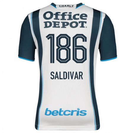 Kandiny Homme Maillot José Saldívar #186 Marin Tenues Domicile 2023/24 T-Shirt