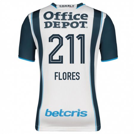 Kandiny Homme Maillot Luis Flores #211 Marin Tenues Domicile 2023/24 T-Shirt