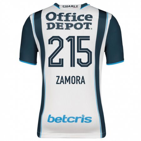 Kandiny Homme Maillot Yahir Zamora #215 Marin Tenues Domicile 2023/24 T-Shirt