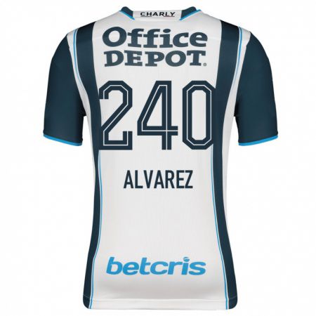 Kandiny Homme Maillot Gael Álvarez #240 Marin Tenues Domicile 2023/24 T-Shirt