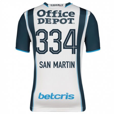 Kandiny Homme Maillot Uziel San Martín #334 Marin Tenues Domicile 2023/24 T-Shirt