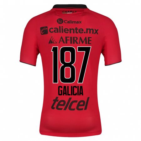 Kandiny Homme Maillot Carlos Galicia #187 Rouge Tenues Domicile 2023/24 T-Shirt