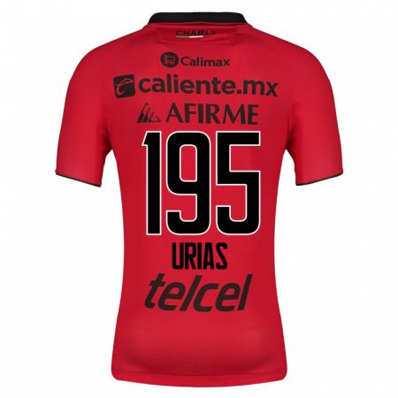Kandiny Homme Maillot Héctor Urías #195 Rouge Tenues Domicile 2023/24 T-Shirt