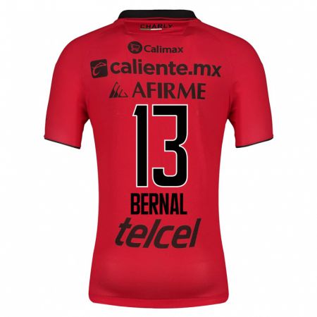 Kandiny Homme Maillot Mayra Pelayo-Bernal #13 Rouge Tenues Domicile 2023/24 T-Shirt