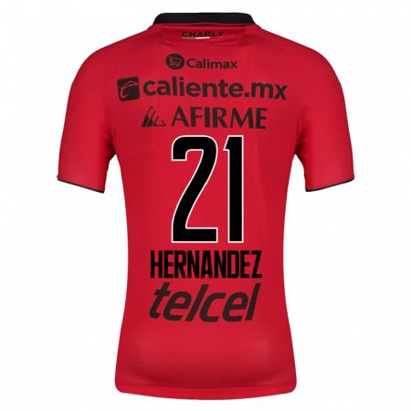 Kandiny Homme Maillot Inglis Hernández #21 Rouge Tenues Domicile 2023/24 T-Shirt