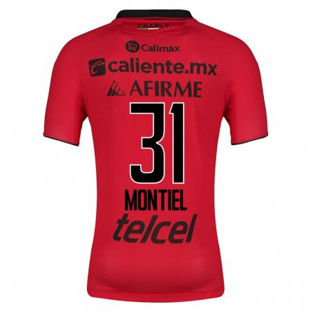 Kandiny Homme Maillot Abril Montiel #31 Rouge Tenues Domicile 2023/24 T-Shirt