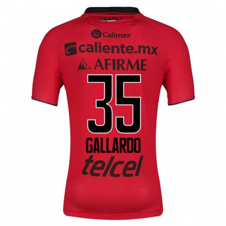 Kandiny Homme Maillot Gloriaisabel Gallardo #35 Rouge Tenues Domicile 2023/24 T-Shirt
