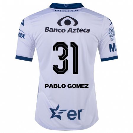 Kandiny Homme Maillot Juan Pablo Gómez #31 Blanc Tenues Domicile 2023/24 T-Shirt