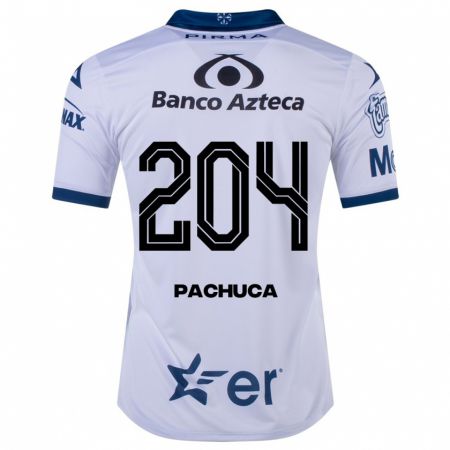 Kandiny Homme Maillot José Pachuca #204 Blanc Tenues Domicile 2023/24 T-Shirt