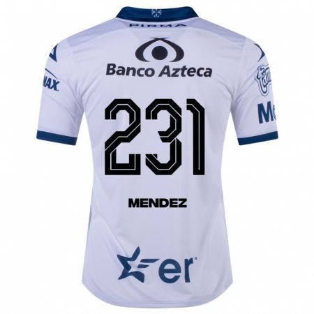 Kandiny Homme Maillot Alejandro Méndez #231 Blanc Tenues Domicile 2023/24 T-Shirt