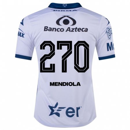 Kandiny Homme Maillot Carlos Mendiola #270 Blanc Tenues Domicile 2023/24 T-Shirt