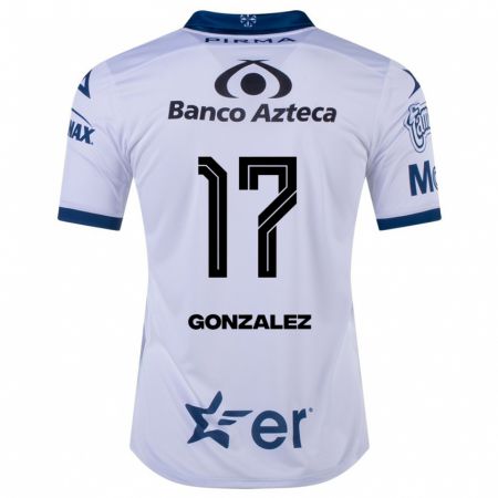 Kandiny Homme Maillot Andrea González #17 Blanc Tenues Domicile 2023/24 T-Shirt