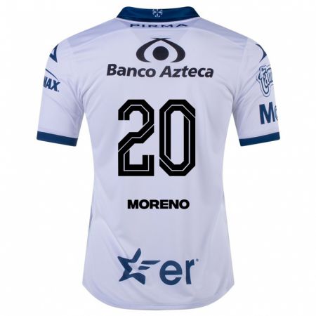 Kandiny Homme Maillot Ximena Moreno #20 Blanc Tenues Domicile 2023/24 T-Shirt