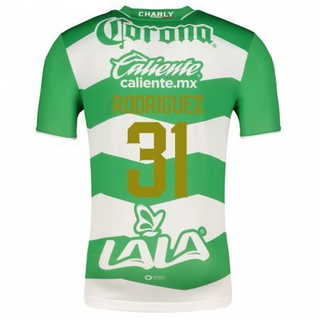Kandiny Homme Maillot Emerson Rodríguez #31 Vert Tenues Domicile 2023/24 T-Shirt