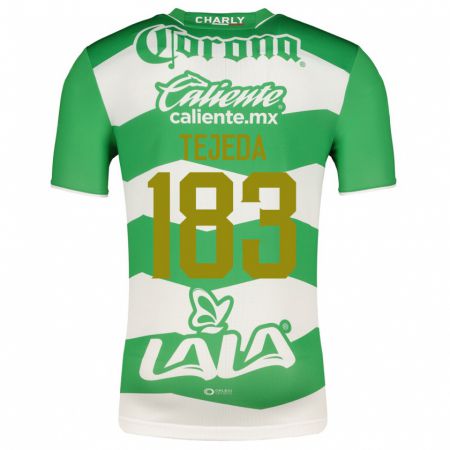 Kandiny Homme Maillot Juan Tejeda #183 Vert Tenues Domicile 2023/24 T-Shirt