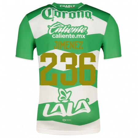 Kandiny Homme Maillot Tahiel Jiménez #236 Vert Tenues Domicile 2023/24 T-Shirt