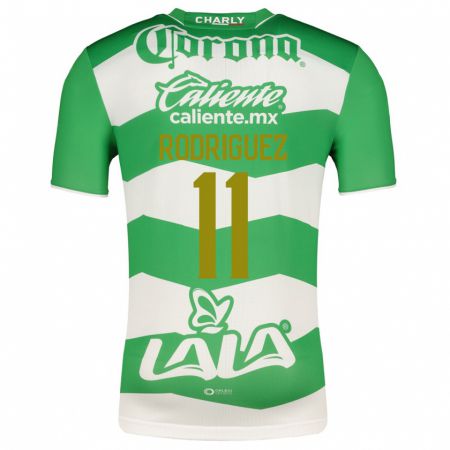 Kandiny Homme Maillot Cynthia Rodríguez #11 Vert Tenues Domicile 2023/24 T-Shirt