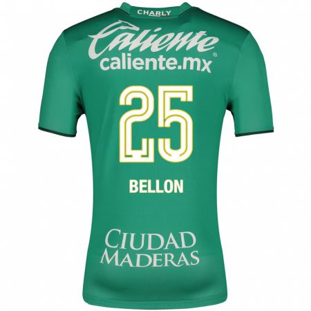 Kandiny Homme Maillot Paul Bellón #25 Vert Tenues Domicile 2023/24 T-Shirt