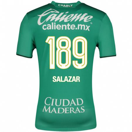 Kandiny Homme Maillot José Salazar #189 Vert Tenues Domicile 2023/24 T-Shirt