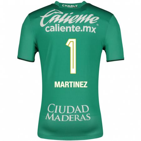 Kandiny Homme Maillot Angeles Martínez #1 Vert Tenues Domicile 2023/24 T-Shirt