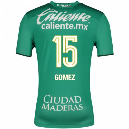 Kandiny Homme Maillot Paulina Gómez #15 Vert Tenues Domicile 2023/24 T-Shirt