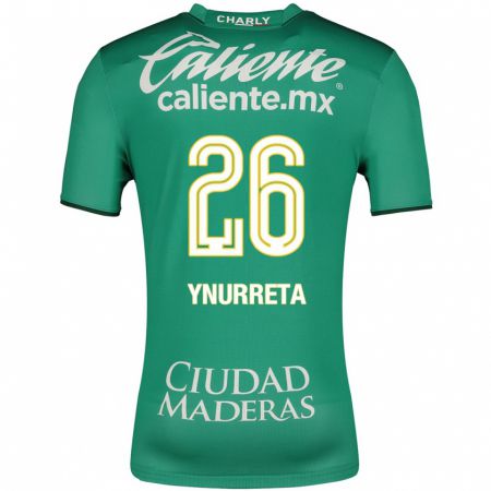 Kandiny Homme Maillot Alexandra Hernández Ynurreta #26 Vert Tenues Domicile 2023/24 T-Shirt