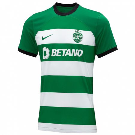Kandiny Homme Maillot João Pereira #85 Vert Tenues Domicile 2023/24 T-Shirt