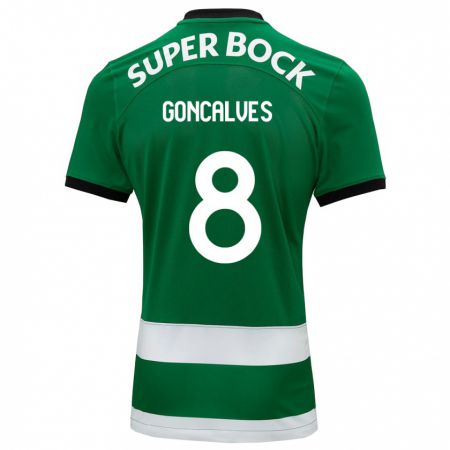 Kandiny Homme Maillot Pedro Gonçalves #8 Vert Tenues Domicile 2023/24 T-Shirt