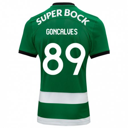 Kandiny Homme Maillot André Gonçalves #89 Vert Tenues Domicile 2023/24 T-Shirt