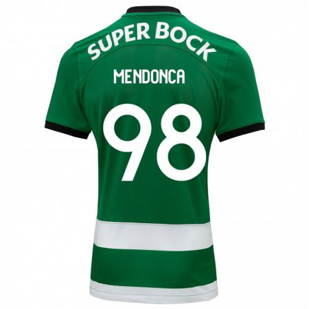 Kandiny Homme Maillot Manuel Mendonça #98 Vert Tenues Domicile 2023/24 T-Shirt