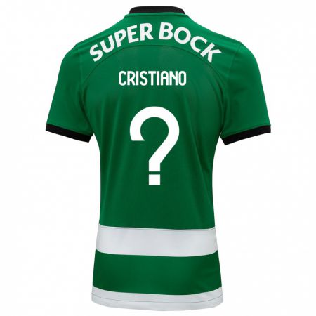 Kandiny Homme Maillot José Cristiano #0 Vert Tenues Domicile 2023/24 T-Shirt