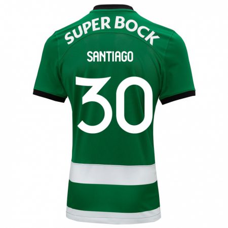 Kandiny Homme Maillot Carolina Santiago #30 Vert Tenues Domicile 2023/24 T-Shirt