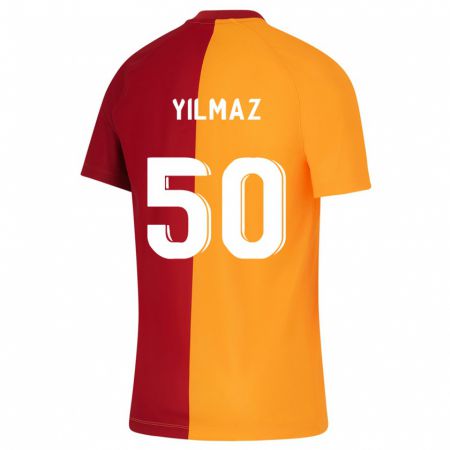 Kandiny Homme Maillot Jankat Yılmaz #50 Orange Tenues Domicile 2023/24 T-Shirt