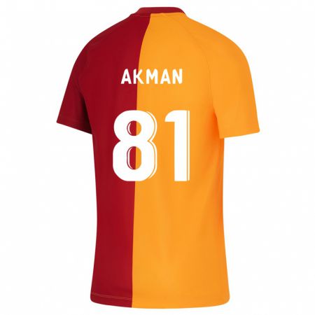 Kandiny Homme Maillot Hamza Akman #81 Orange Tenues Domicile 2023/24 T-Shirt