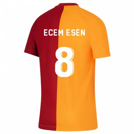 Kandiny Homme Maillot Emine Ecem Esen #8 Orange Tenues Domicile 2023/24 T-Shirt