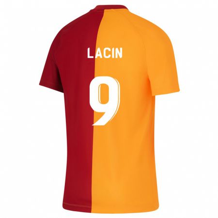 Kandiny Homme Maillot Elanur Laçin #9 Orange Tenues Domicile 2023/24 T-Shirt