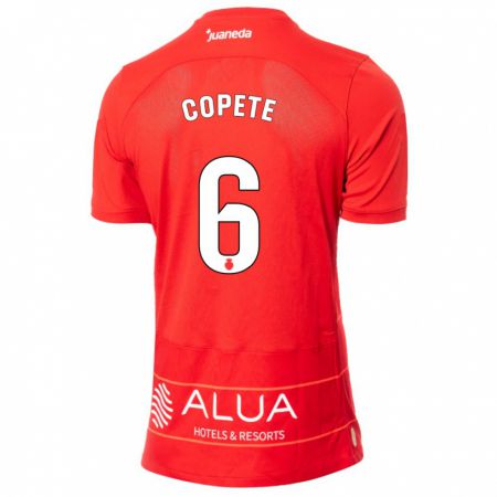 Kandiny Homme Maillot José Copete #6 Rouge Tenues Domicile 2023/24 T-Shirt