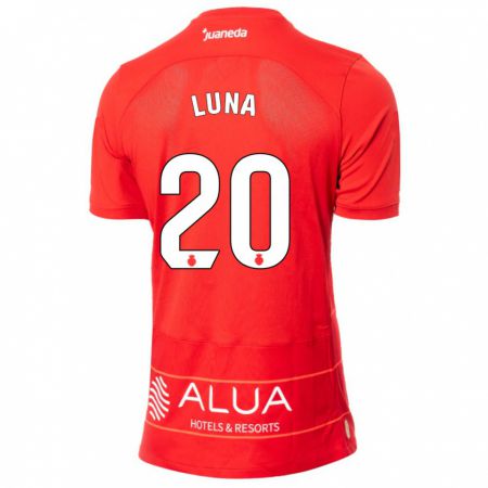 Kandiny Homme Maillot Daniel Luna #20 Rouge Tenues Domicile 2023/24 T-Shirt