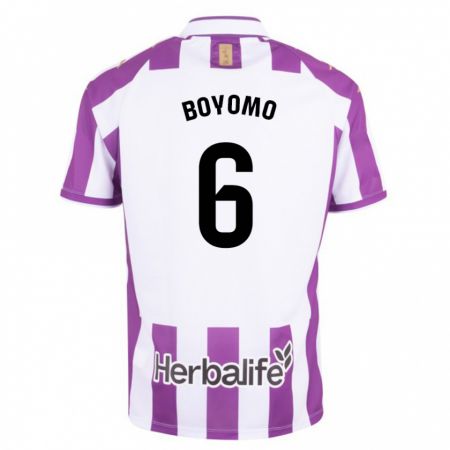 Kandiny Homme Maillot Enzo Boyomo #6 Violet Tenues Domicile 2023/24 T-Shirt