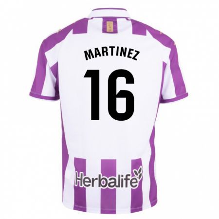 Kandiny Homme Maillot Jesús Martínez #16 Violet Tenues Domicile 2023/24 T-Shirt