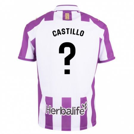 Kandiny Homme Maillot Gonzalo Castillo #0 Violet Tenues Domicile 2023/24 T-Shirt