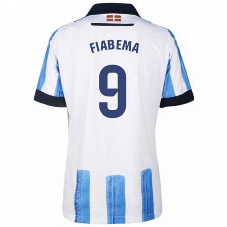 Kandiny Homme Maillot Bryan Fiabema #9 Bleu Blanc Tenues Domicile 2023/24 T-Shirt