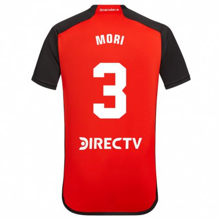 Kandiny Homme Maillot Ramiro Funes Mori #3 Rouge Tenues Extérieur 2023/24 T-Shirt