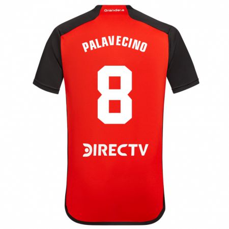 Kandiny Homme Maillot Agustín Palavecino #8 Rouge Tenues Extérieur 2023/24 T-Shirt