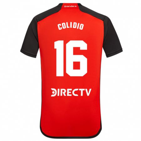 Kandiny Homme Maillot Facundo Colidio #16 Rouge Tenues Extérieur 2023/24 T-Shirt