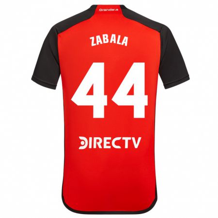 Kandiny Homme Maillot Daniel Zabala #44 Rouge Tenues Extérieur 2023/24 T-Shirt