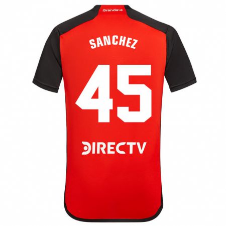 Kandiny Homme Maillot Sebastián Sánchez #45 Rouge Tenues Extérieur 2023/24 T-Shirt