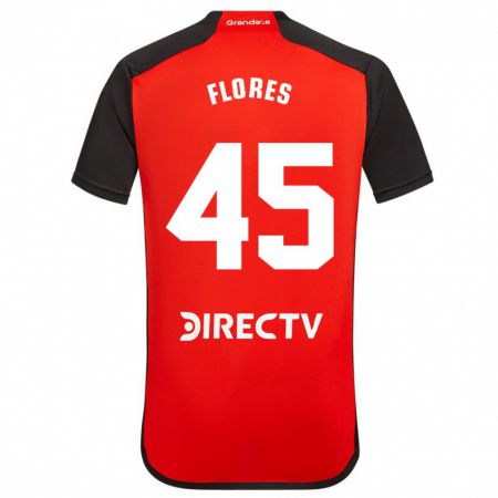 Kandiny Homme Maillot Joaquín Flores #45 Rouge Tenues Extérieur 2023/24 T-Shirt