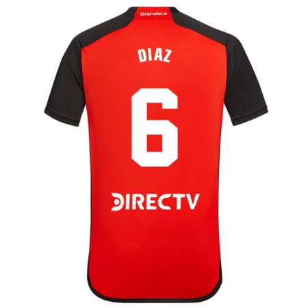 Kandiny Homme Maillot Milagros Díaz #6 Rouge Tenues Extérieur 2023/24 T-Shirt