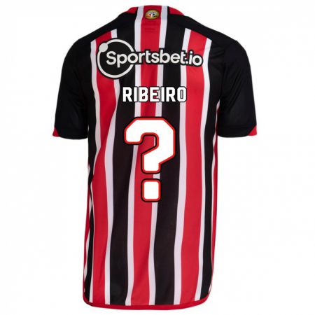 Kandiny Homme Maillot Thiago Ribeiro #0 Bleu Rouge Tenues Extérieur 2023/24 T-Shirt
